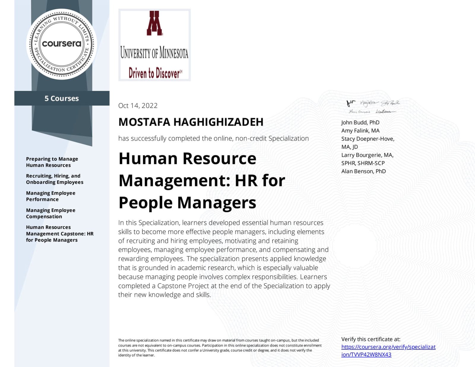 Mostafa Haghighizadeh Certificate 05